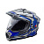 AIM Шлем кросс/эндуро JK802S Blue/Grey/Black в Томске