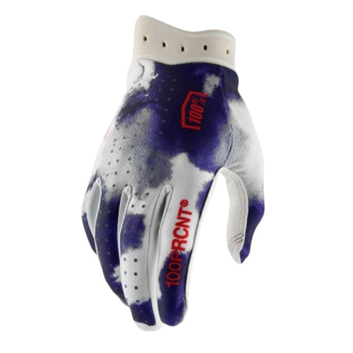 100% Мотоперчатки текстильные ITrack Blue/White 2026 в Томске