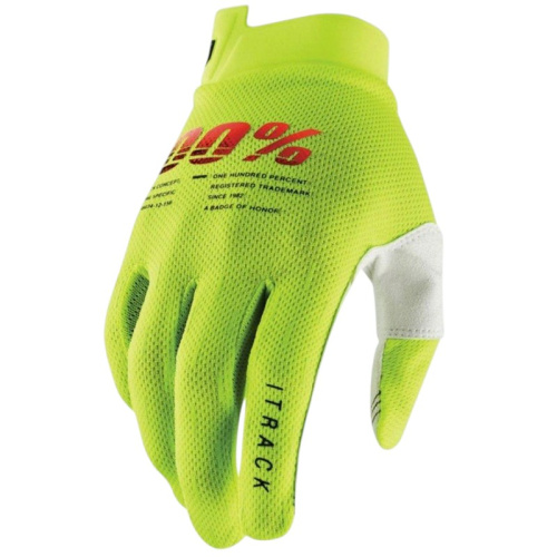 100% Мотоперчатки текстильные ITrack Fluo/Yellow в Томске