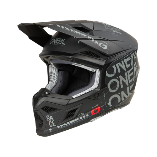 Oneal Шлем кроссовый 3Series Static черный/серый в Томске