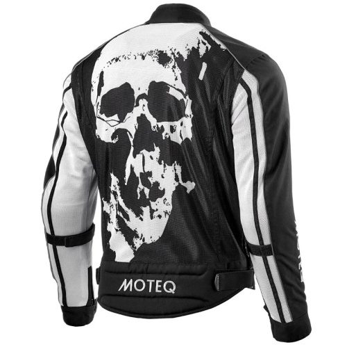 Moteq Мотокуртка текстильная сетка Rebel Черно-белая в Томске