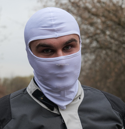 MotoLike Подшлемник Хлопок/Эластан Белый в Томске
