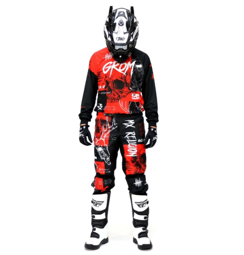 Grom Джерси + штаны MX Religion red в Томске