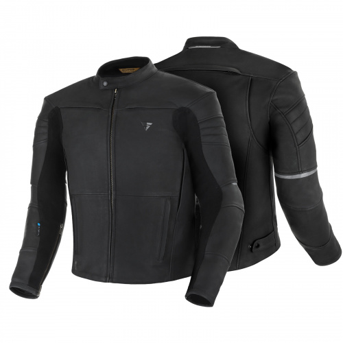 Shima Мотокуртка Кожаная Shadow TFL Black в Томске