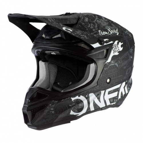 Oneal Шлем кроссовый 5Series Polyacrylite Черный/Белый в Томске